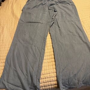 Calvin Klein Jeans Lyocell Pull On Wide Leg Pants Size M
